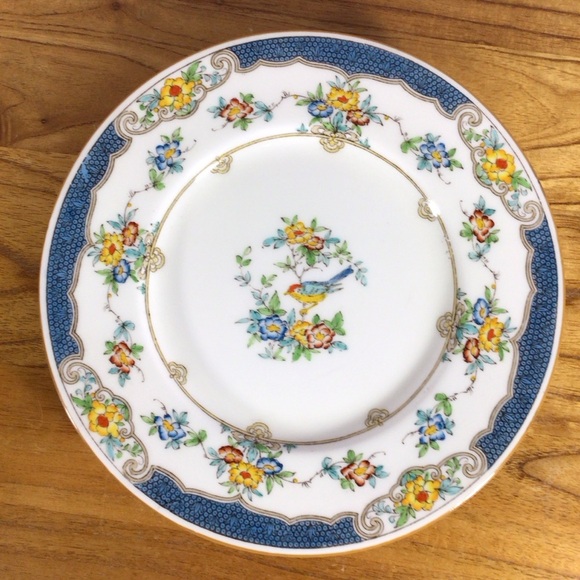 Vintage Minton Isis Blue Salad Plates - Set of 4 - Picture 2 of 9